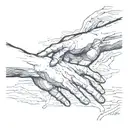 The Creation of Adam by Michelangelo and Memento Mori tattoo design idea