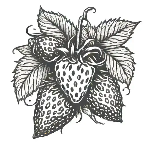 based on the song Strawberry Wine tattoo design idea