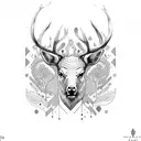 Elk tattoo design idea