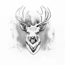 Elk tattoo design idea