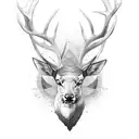Elk tattoo design idea