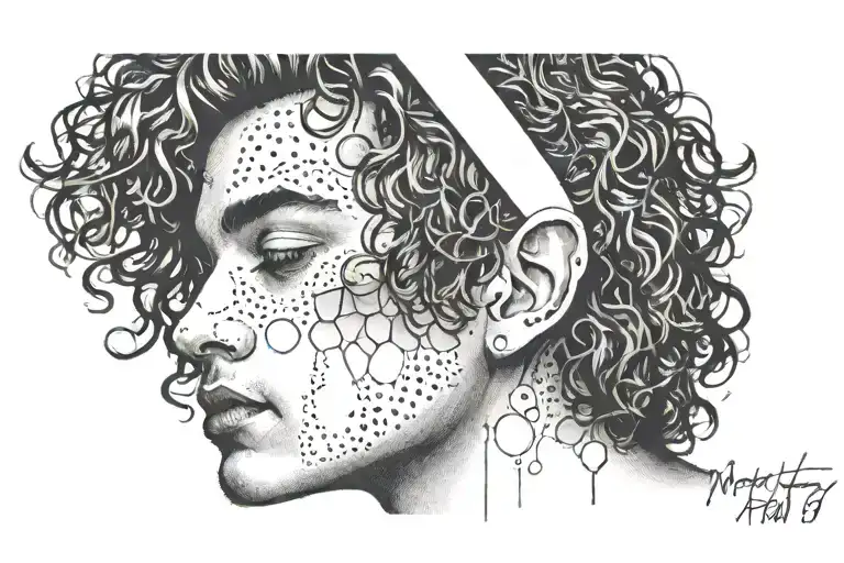 Matty Healy from The 1975 tattoo design idea