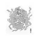 Dice tattoo design idea