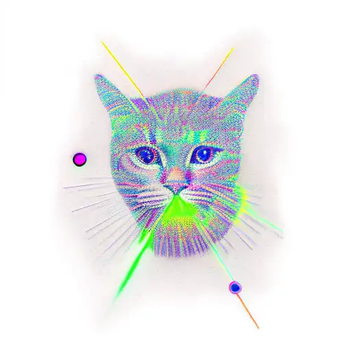 lasers rave minimalistic best friends tattoo design idea