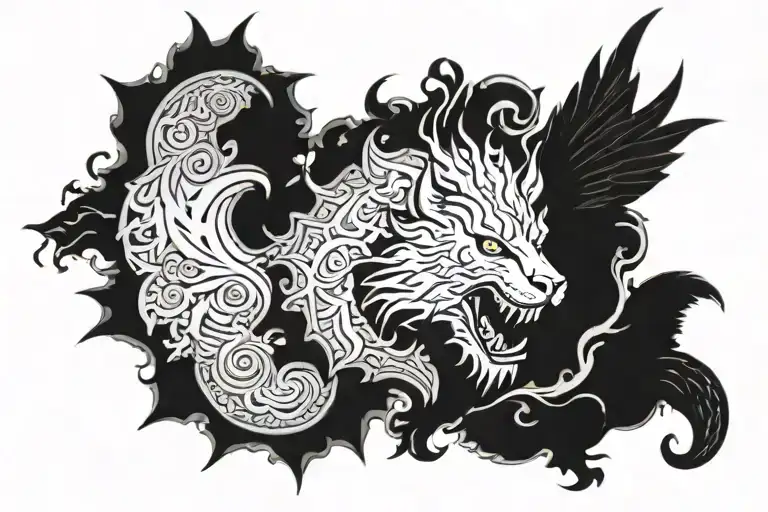 Reece Paul Hughes  heaven tattoo design idea