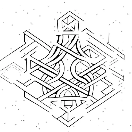 the word snow, and under it an infinity sign consisting of ha-ha tattoo design idea