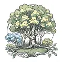 aspen tree tattoo design idea