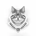 Cat hellcat logo dodge challenger  tattoo design idea