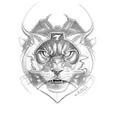 dodge challenger hellcat srt logo tattoo design idea
