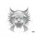 dodge challenger hellcat srt logo tattoo design idea