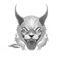 dodge challenger hellcat srt logo tattoo design idea
