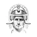 roman centurion tattoo design idea