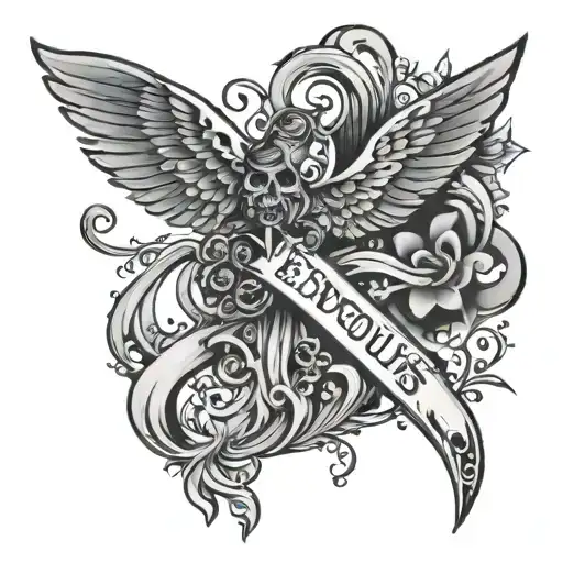 Exodus 14:14 tattoo design idea