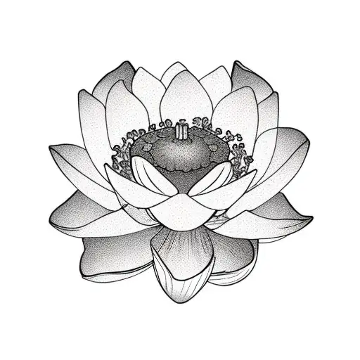 Lotus,Nightshade,Poppy, Hibiscus and orchid on vine tattoo design idea