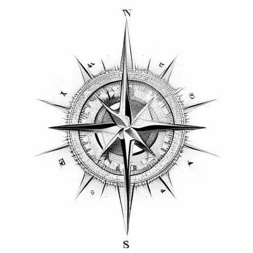 110 Best Compass Tattoo Designs, Ideas and Images | Compass tattoo, 3d  tattoos for men, Compass tattoo design