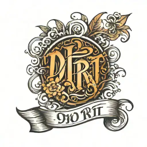 Dirt inscription tattoo design idea