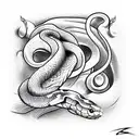 Snake tattoo design idea