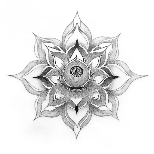 white lotus symbol from avatar the last air bender tattoo design idea