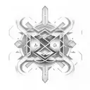 A mobius symbol with drops as if in speed, adds the letters A G L equally spaced across the symbol. tattoo design idea