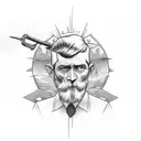 John Brown themed tattoo that is not a portrait tattoo design idea