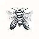 Honey Bee tattoo design idea