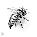 Honey Bee tattoo design idea