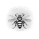Honey Bee tattoo design idea