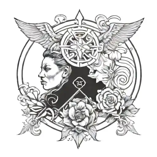 Incorporate elements of sibling unity and strength in a tattoo design tattoo design idea