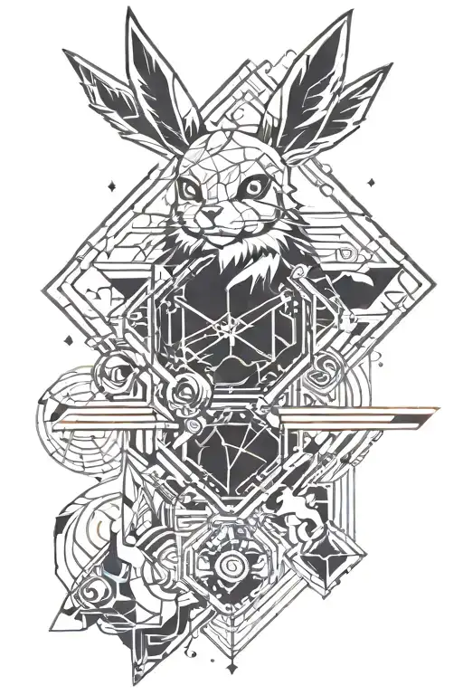 Eevee and Evolutions tattoo design idea