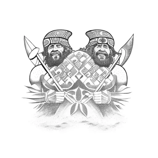 Lapu Lapu dragging Magellan like Achillies did to Hector tattoo design idea