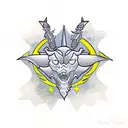 scorpio stars, US Army, Aruak heratage tattoo design idea