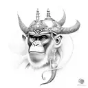 monkey king tattoo design idea