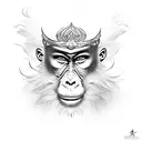 monkey king tattoo design idea