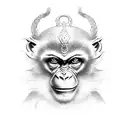 monkey king tattoo design idea