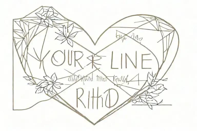 fine line tattoo saying "you're my diamond in the rough"  tattoo design idea