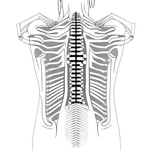circuit board spinal back tattoo tattoo design idea