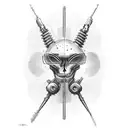 Technology-based, cybersecurity-based, or circuit-based spinal tattoo tattoo design idea