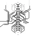 Technology-based, cybersecurity-based, or circuit-based spinal tattoo tattoo design idea