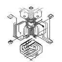 Technology-based, cybersecurity-based, or circuit-based spinal tattoo tattoo design idea