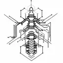 Technology-based, cybersecurity-based, or circuit-based spinal tattoo tattoo design idea