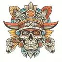 Aztec band tattoo design idea
