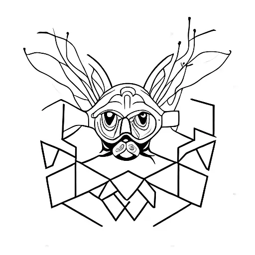 cruz con adn tattoo design idea