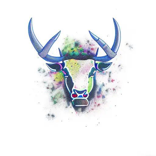 black bull on the forearm  tattoo design idea