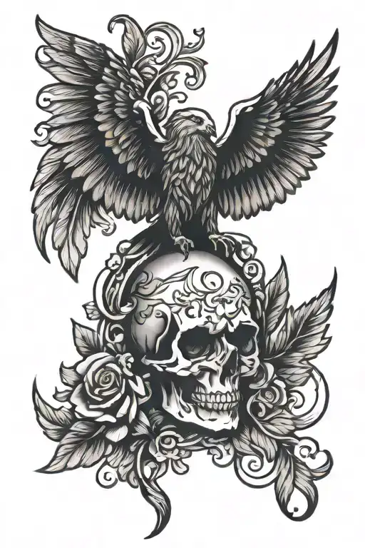stoic virtues tattoo design idea