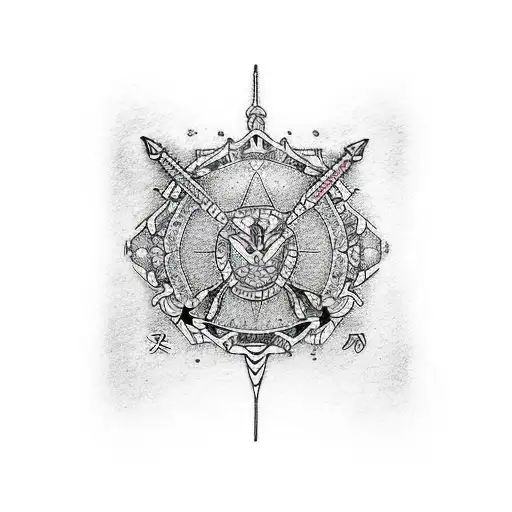 Sagittarius tattoo design idea