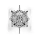 Sagittarius tattoo design idea