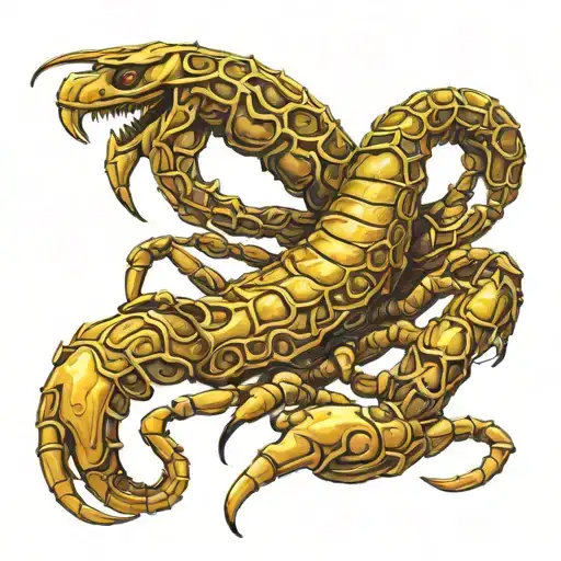 Prehispanic art Scorpion tattoo design idea