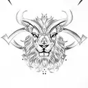 Baldwin IV lamb lion cross nails  tattoo design idea
