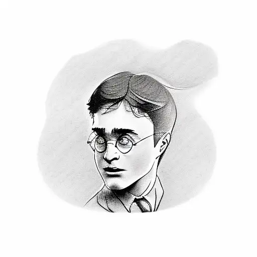 Harry Potter line tattoo tattoo design idea