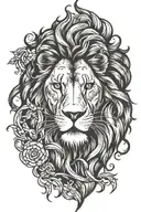 Lion tattoo design idea